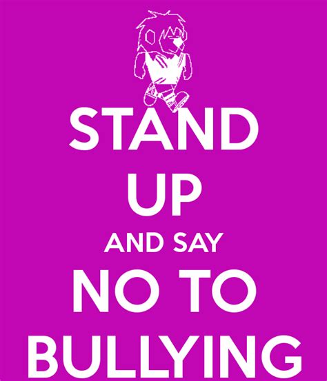 Stand Up And Say No