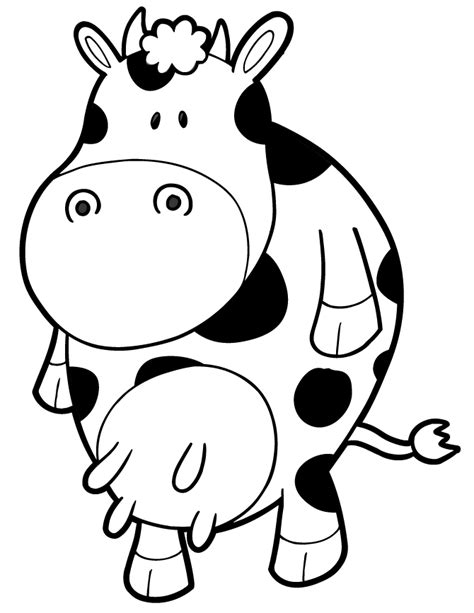 Cartoon Cow Coloring Pages Coloring Home