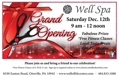 Grand Opening Postcard Well Of Life Center