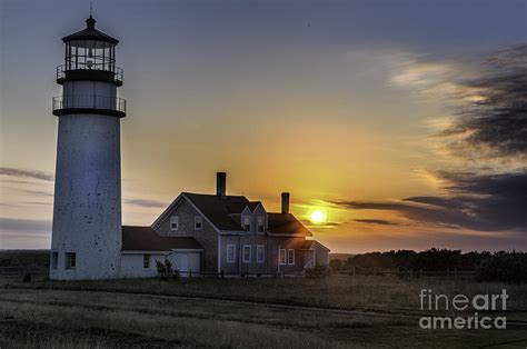 Highland Lighthouse At Sunset Cape Cod Photograph By Ts Photo