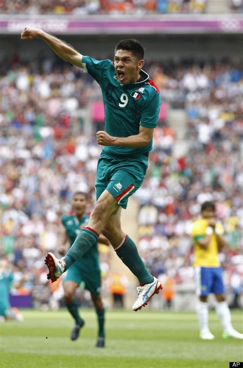Brazil look strong for olympic football campaign. Peralta celebrates his second goal against Brazil in the ...