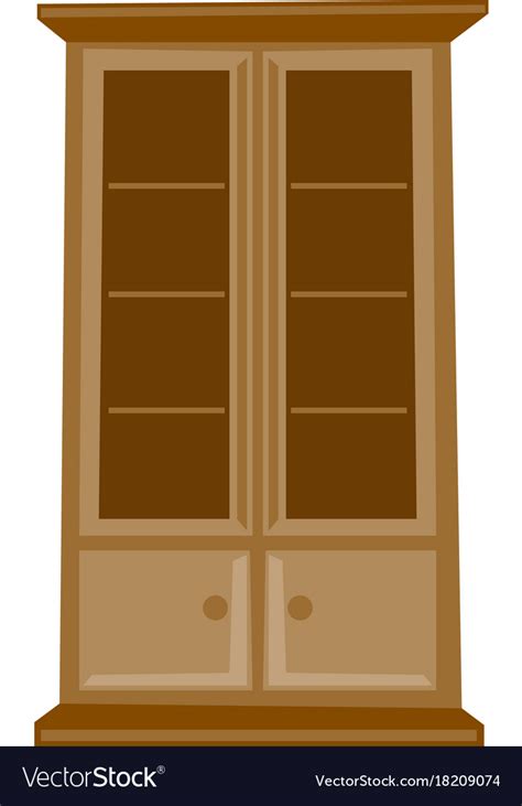 Cabinet Cartoon Images Classic Wooden Cabinet Cartoon Royalty Free Vector Image