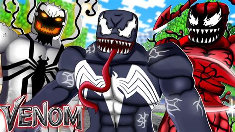 Minecraft Venom 🕷🔴 O Novo Grupo Venom Tres Simbiontes No Mesmo
