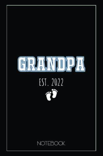 grandpa est 2022 grandfather for men new grandpa notebook appreciation notebook journal