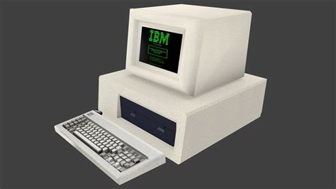 3d Model Ibm Personal Computer Vr Ar Low Poly Cgtrader