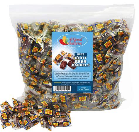 Dads Root Beer Barrels Washburn Hard Old Fashioned Candy