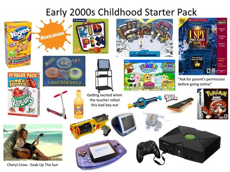 Early 2000s Childhood Starter Pack Rstarterpacks