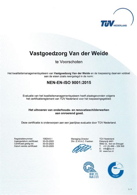 Certificatie - SVDW