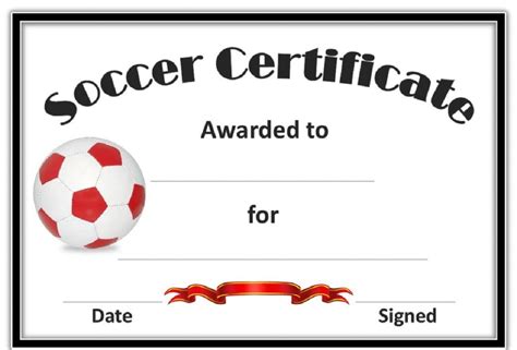 Free Soccer Award Certificates Printable Free Printable A To Z