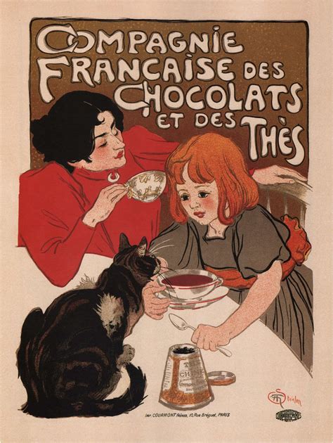 Theophile Steinlen Poster Compagnie Francaise Des Chocolats Vintage