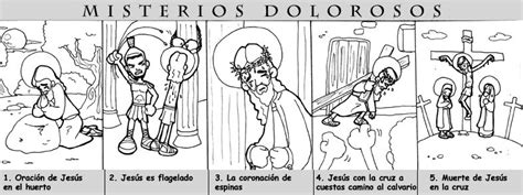 Situaciones en que concretamente también nosotros hoy continuamos crucificándolo Dibujos para catequesis: MISTERIOS DOLOROSOS DEL ROSARIO ...