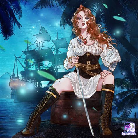 Saved Photo Pirate Woman Anime Oc Paint By Number Coloring Sheets Colouring Goddess Wonder