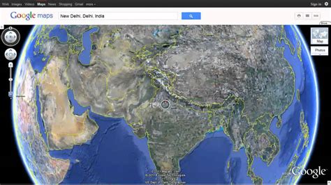 Satellite map of the world by google: India as seen on Google Earth using Google Maps - YouTube