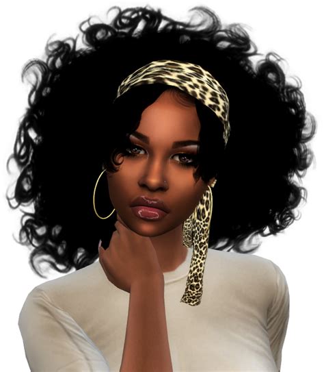 Black Sim Cc — Xxblacksims Mya Messy Curlyfro Download On My