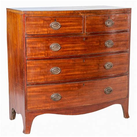 George Iii Bowfront Chest Of Drawers 1800 Chests Of Drawers Furniture