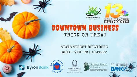 belvidere downtown business trick or treat sustainable staffing