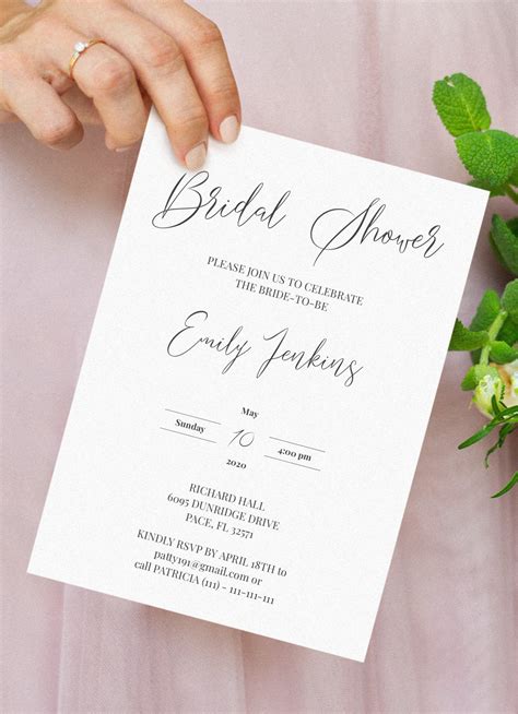 Printable Wedding Shower Invitations