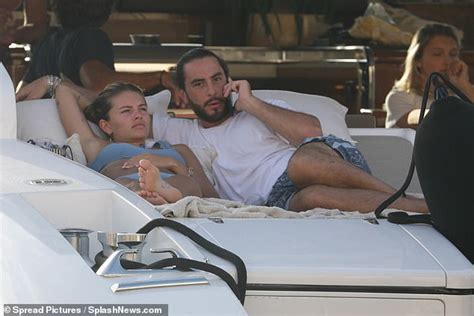 Thylane Blondeau Sunbathes With The Handsome Ben Attal On A Luxury Yacht In St Tropez Oltnews