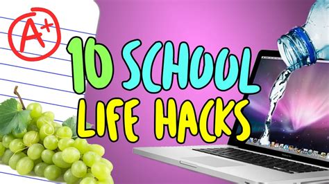 10 Life Hacks For School You Need To Know Youtube