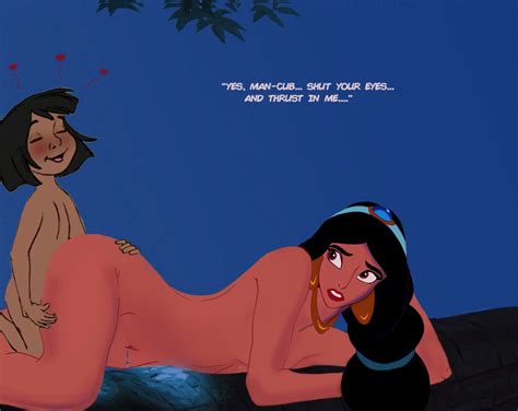 Post Aladdin Series Crossover Edit Jasmine Mowgli The Jungle