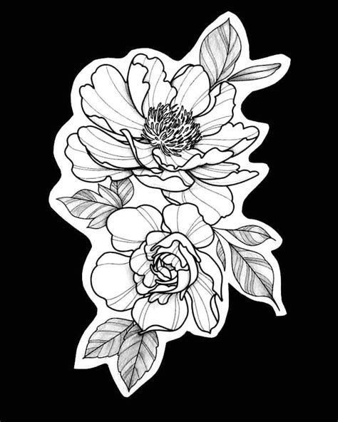 A Female Flower Design For A Tattoo Diseños De Flores Flores Disenos De Unas