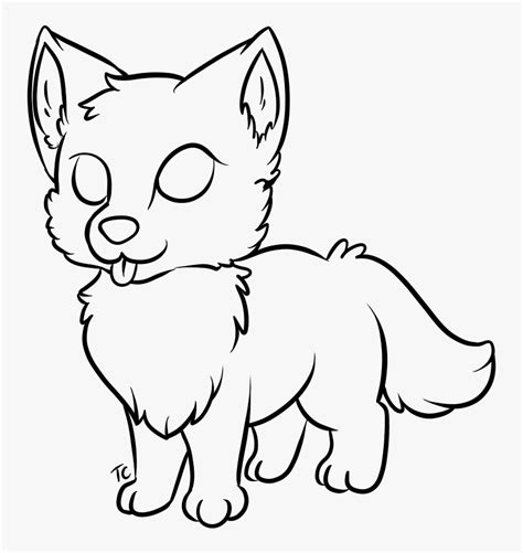 How To Draw A Cute Baby Wolf Easy