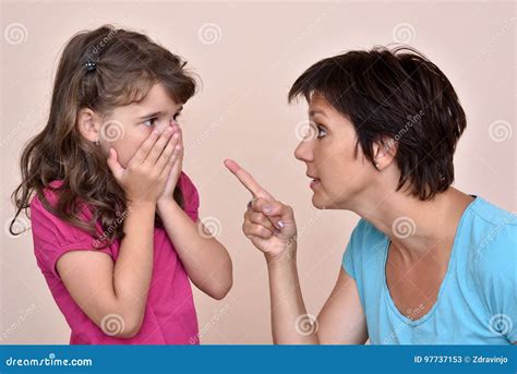 Mother Scolding A Daughter Stock Image Image Of Conflict 97737153