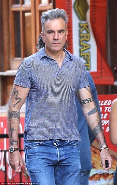 Silver Fox Daniel Day Lewis Bares His Tattooed Sleeves On NYC Stroll