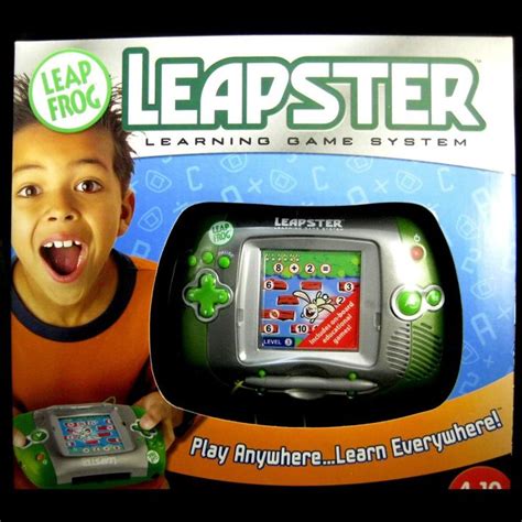 Leapfrog Leapster Learning System Green Handheld Game Console 2005 For