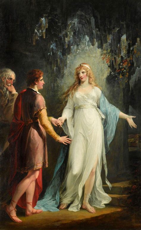 Calypso Receiving Telemachus And Mentor In The Grotto By Hamilton William