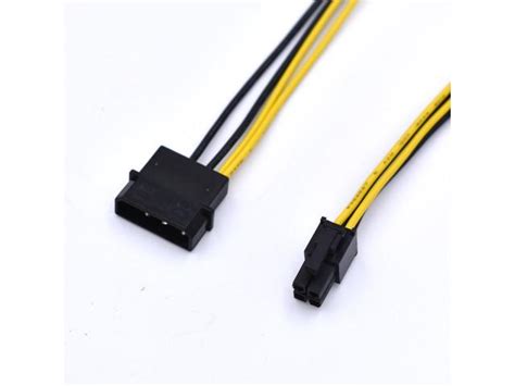 En Labs 4 Pin Cpu Power Adapter Cable Molex Lp4 To 4 Pin Atx P4 Cpu