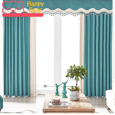 Happy Bear Blackout Curtain For Window Living Room Curtains Chenille