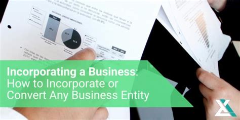 How To Incorporate Or Convert Any Business Entity Excel Capital