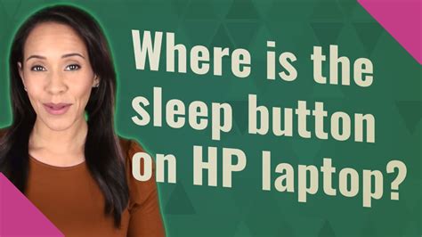 Where Is The Sleep Button On Hp Laptop Youtube