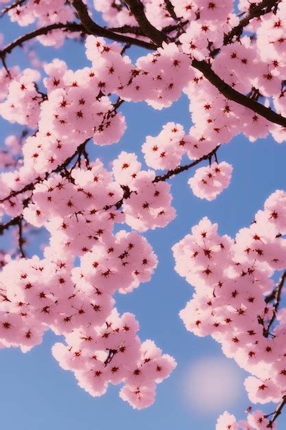 Flores De Anime Sakura Flores Rosas De Sakura En Un árbol En Tonos