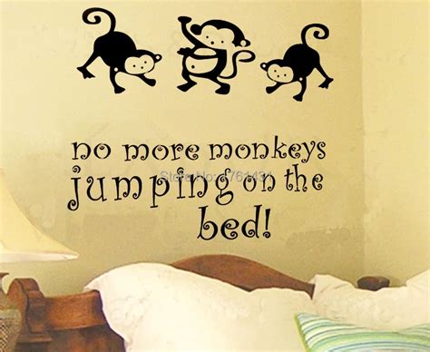 Buy No More Monkeys Jumping On The Bed Wall Decals