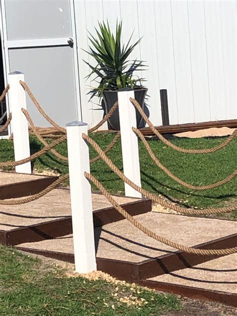 Rope Fence Rope Fence Nautical Landscaping Railings Outdoor
