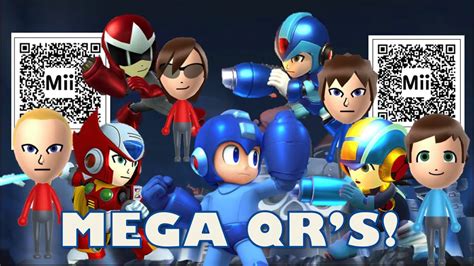 All Megaman Mii Fighter Qr Codes For Smash Bros Zero Exe Protoman