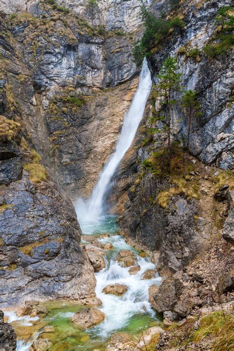 Pollat Gorge Waterfall In Neuschwanstein Bavaria Germany Stock Photo