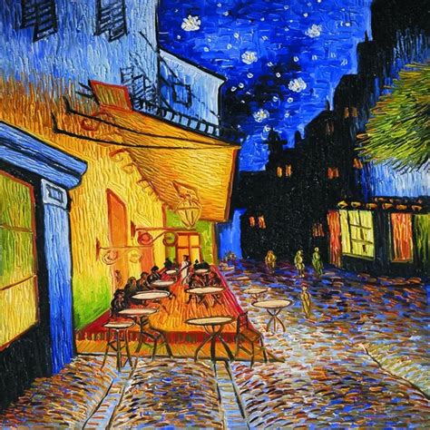 Terrasse De Caf La Nuit Par Vincent Van Gogh Mur Impressions Sur Toile