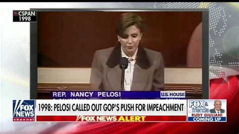 Nancy Pelosi On Bill Clintons Impeachment In 1998 Republicans Are