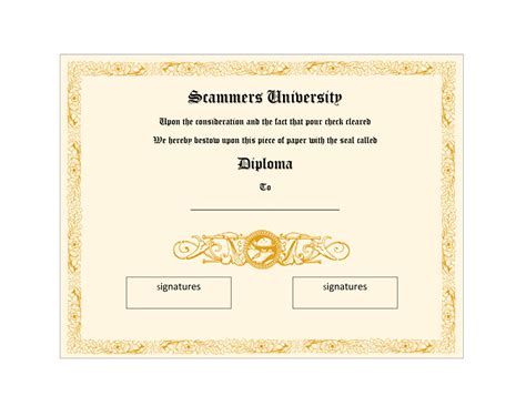 College Diplomas Printable