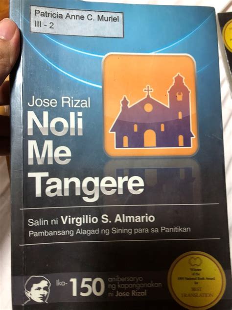 Noli Me Tangere By Jose Rizal Hobbies Toys Books Magazines