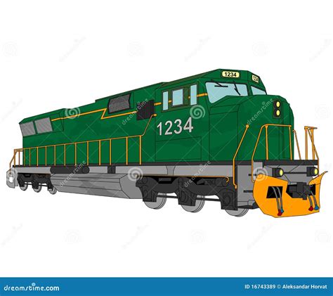 Diesel Locomotive Illustration Royalty Free Stock Images Image 16743389