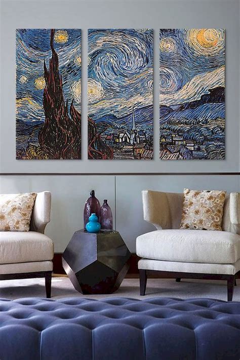 In fact, vincent describes this while it's true that van gogh often wrote about his works in detail, the florid description of the colours and subject matter of vincent's bedroom in arles. 25 Stunning Wall Painting Ideas that so Artsy | Starry ...