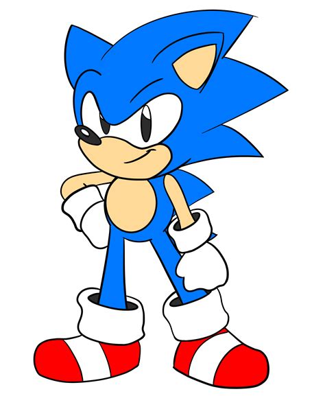 Sonic By Drawn By Aj On Deviantart