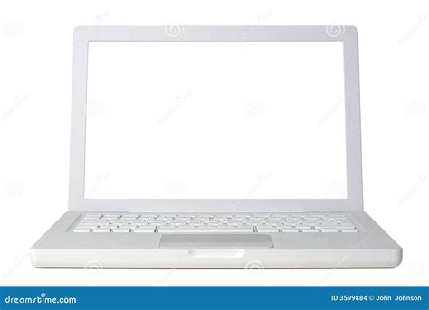White Laptop Stock Images Image 3599884