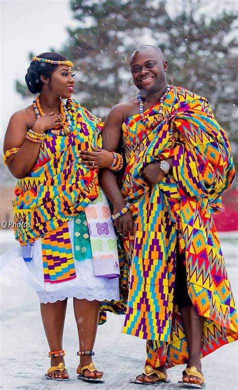African Couple In Kente Cloth For Engagement African Fashion Ankara Kitenge African Women