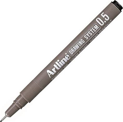 Artline Drawing System Pen Black 05mm • Se Priser