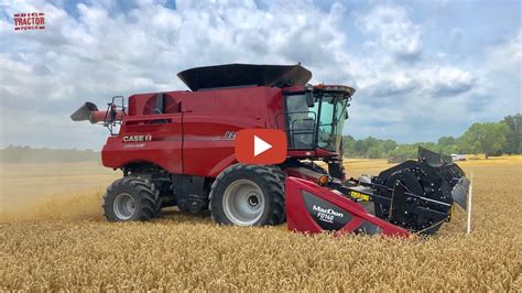 Bigtractorpower All New Case Ih 8250 Axial Flow Combine Harvesting